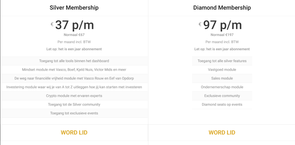 millionaires club kosten