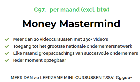 kosten van de money mastermind