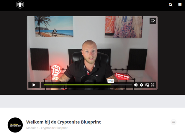 voorbeeld van het crypto deel van de money mastermind